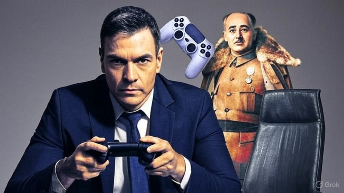 sanchez y video juego contra franco