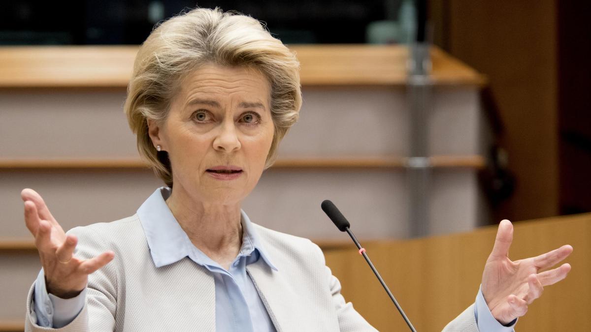 von der leyen espalda a sanchez