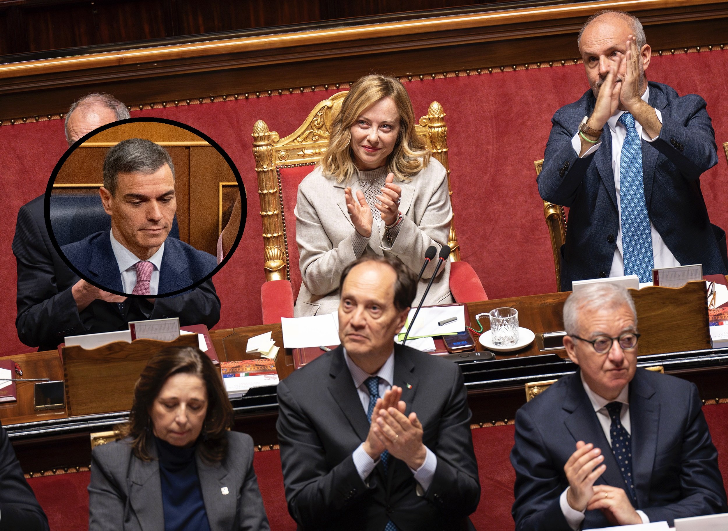 Las actitudes de Sánchez y Meloni ante la okupación