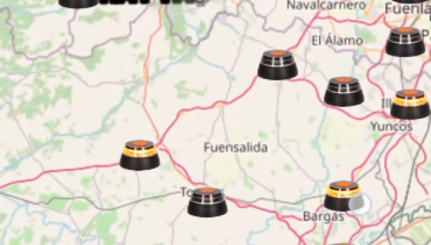 balizas V16 robo del Gobierno