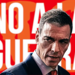 Sánchez oculta tras el "No a la guerra"