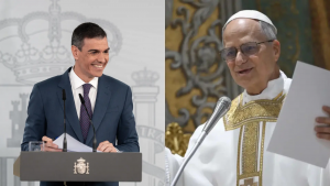 Pedro Sánchez Papa León XIV