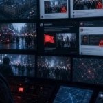 Un policía monitorizando las redes sociales en Reino Unido