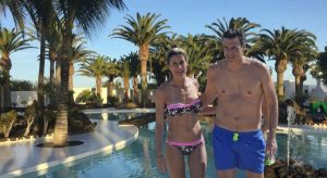 Sánchez en La Mareta en plena invasión de Ceuta